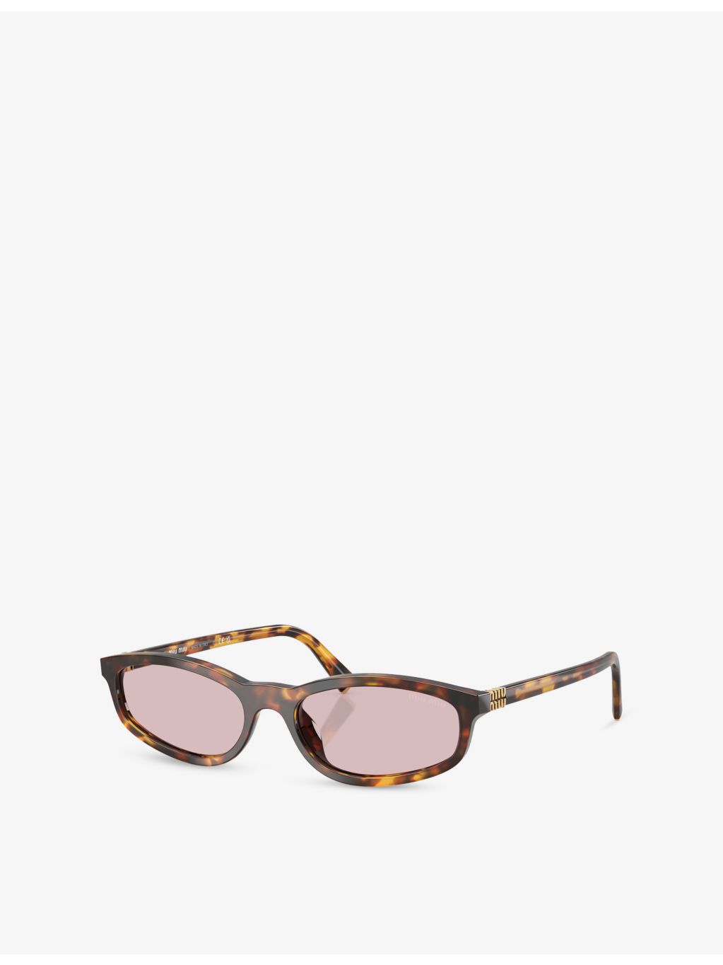 Miu Miu oval-frame acetate sunglasses 5cm lens (British brand)