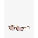 Miu Miu oval-frame acetate sunglasses 5cm lens (British brand)