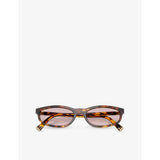 Miu Miu oval-frame acetate sunglasses 5cm lens (British brand)
