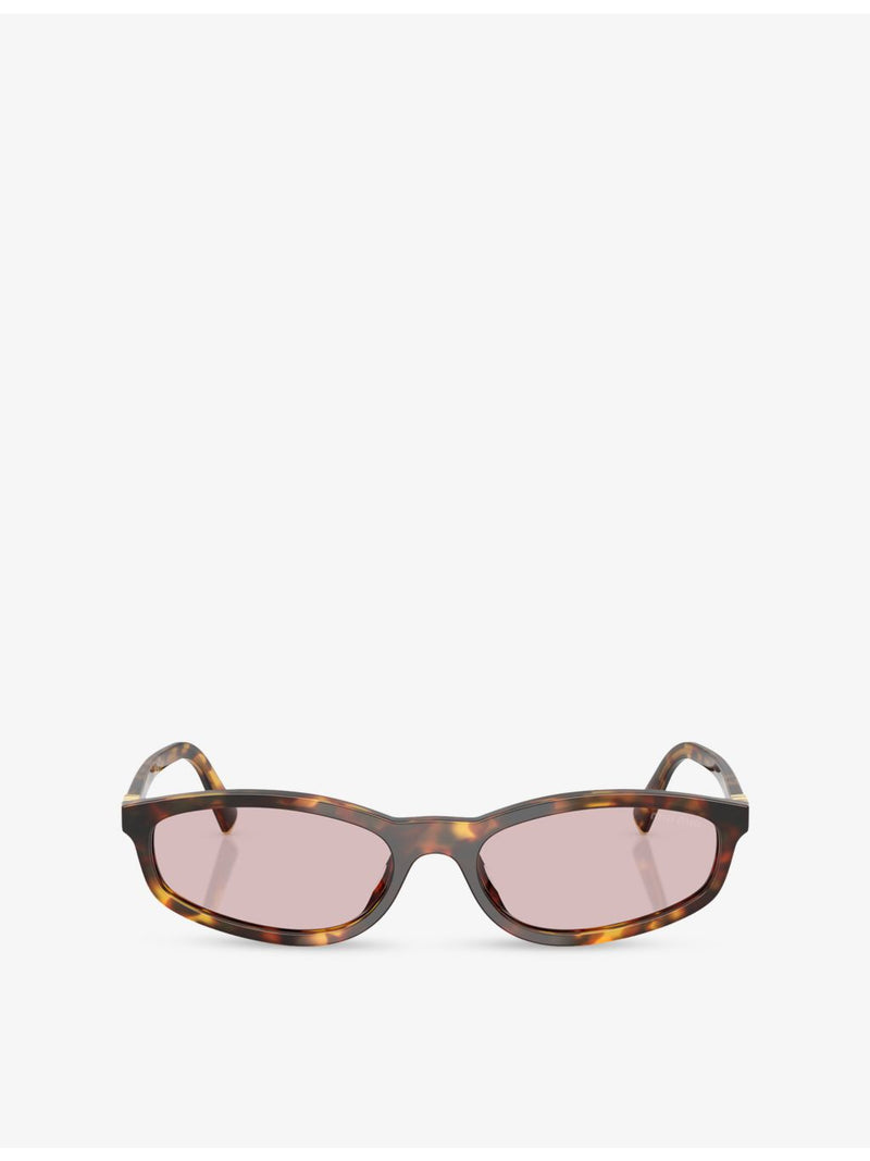 Miu Miu oval-frame acetate sunglasses 5cm lens (British brand)