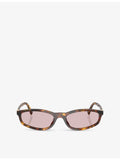 Miu Miu oval-frame acetate sunglasses 5cm lens (British brand)