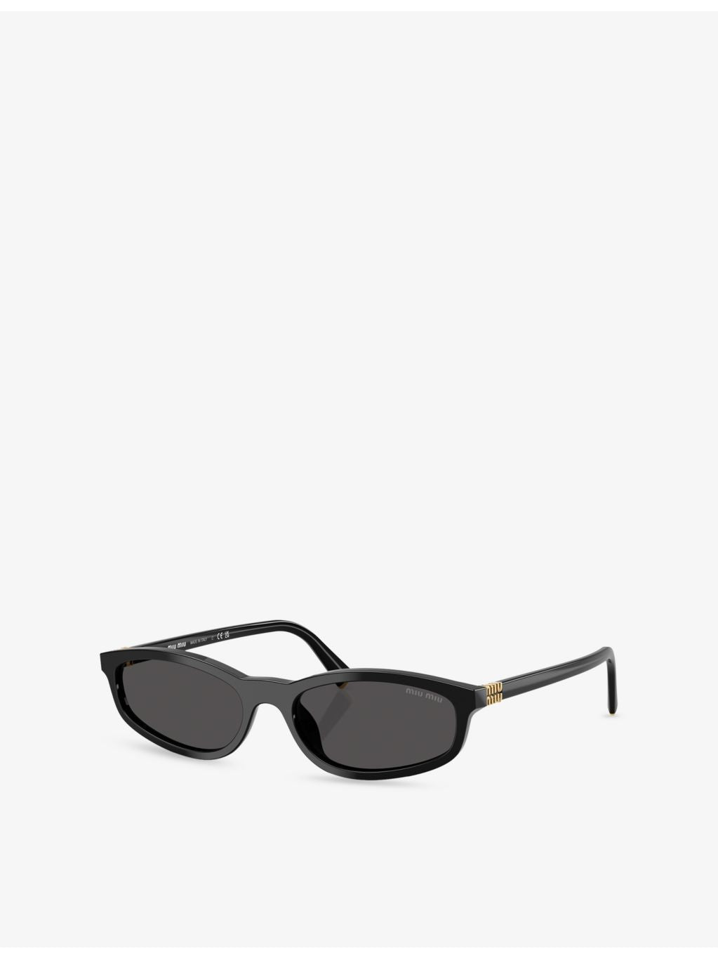 Miu Miu acetate oval sunglasses with tinted lenses, UK version