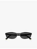 Miu Miu acetate oval sunglasses with tinted lenses, UK version