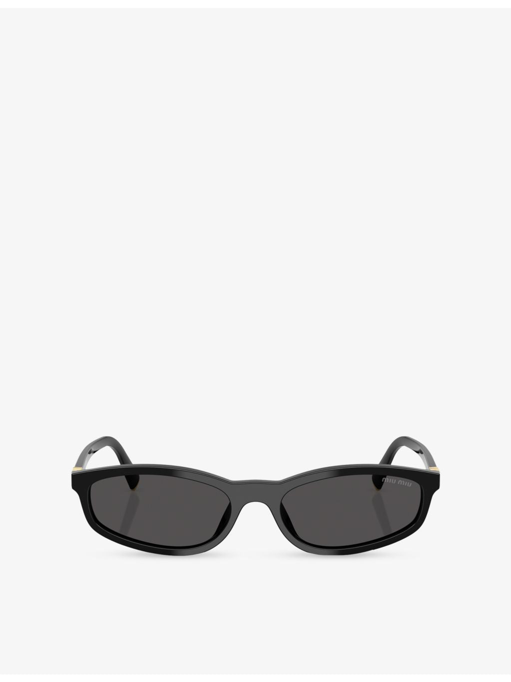 Miu Miu acetate oval sunglasses with tinted lenses, UK version