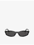 Miu Miu acetate oval sunglasses with tinted lenses, UK version