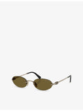 Miu Miu A54S oval metal sunglasses (British brand)