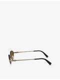 Miu Miu A54S oval metal sunglasses (British brand)