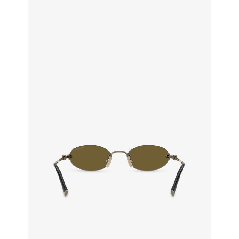 Miu Miu A54S oval metal sunglasses (British brand)