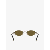Miu Miu A54S oval metal sunglasses (British brand)