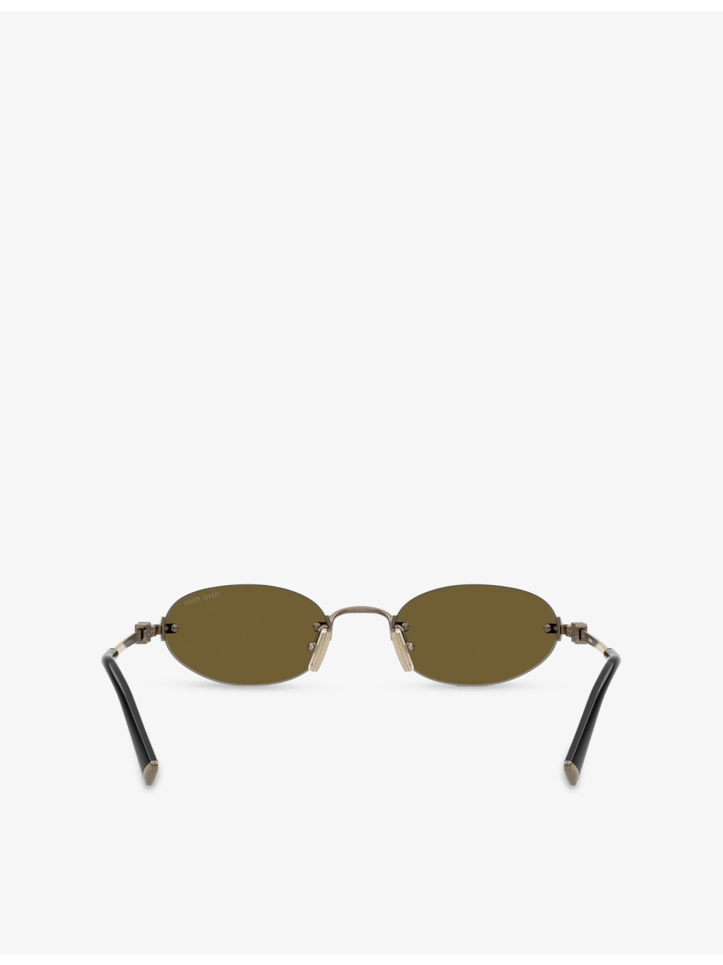 Miu Miu A54S oval metal sunglasses (British brand)