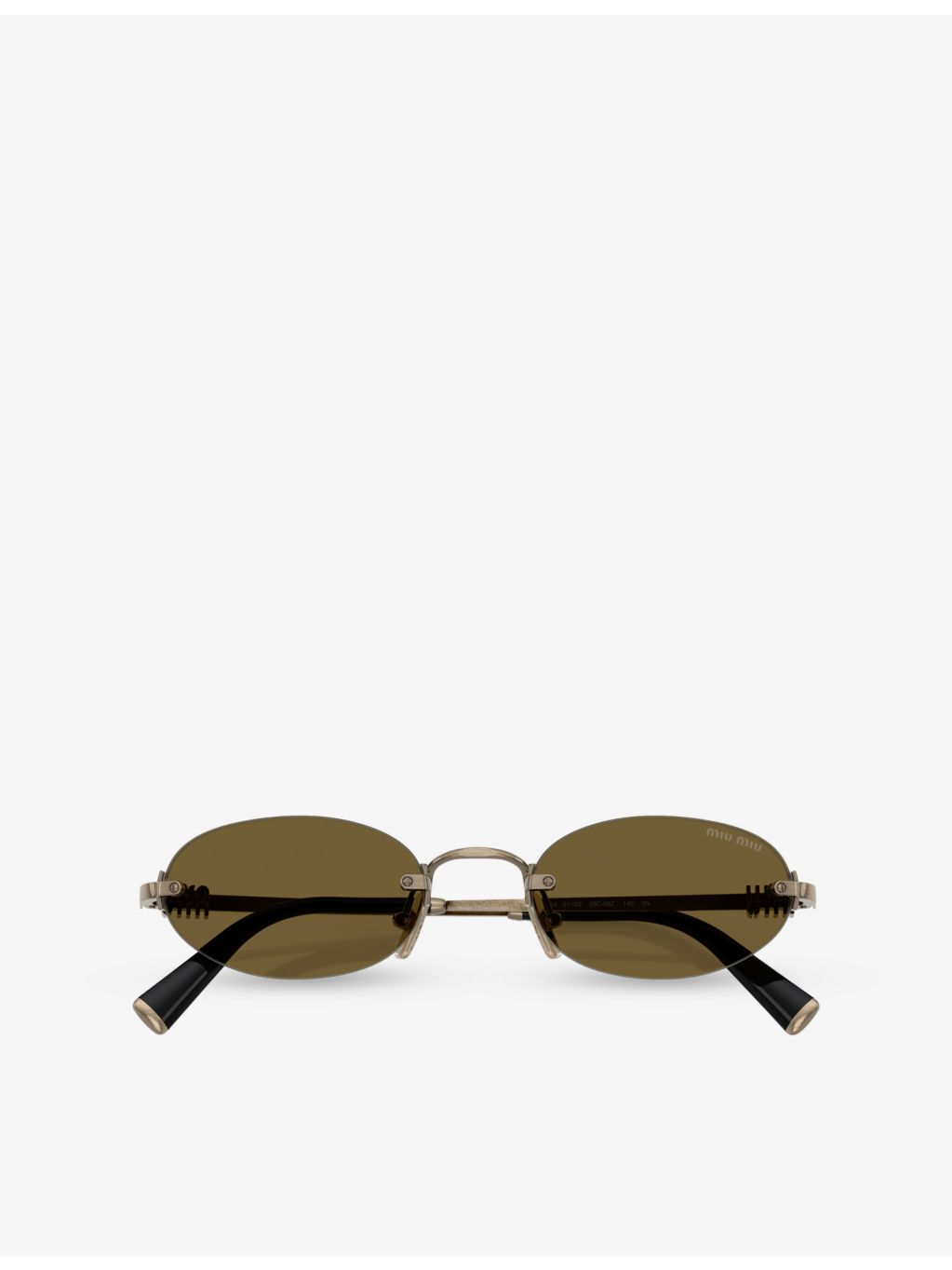 Miu Miu A54S oval metal sunglasses (British brand)