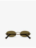 Miu Miu A54S oval metal sunglasses (British brand)