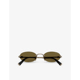 Miu Miu A54S oval metal sunglasses (British brand)
