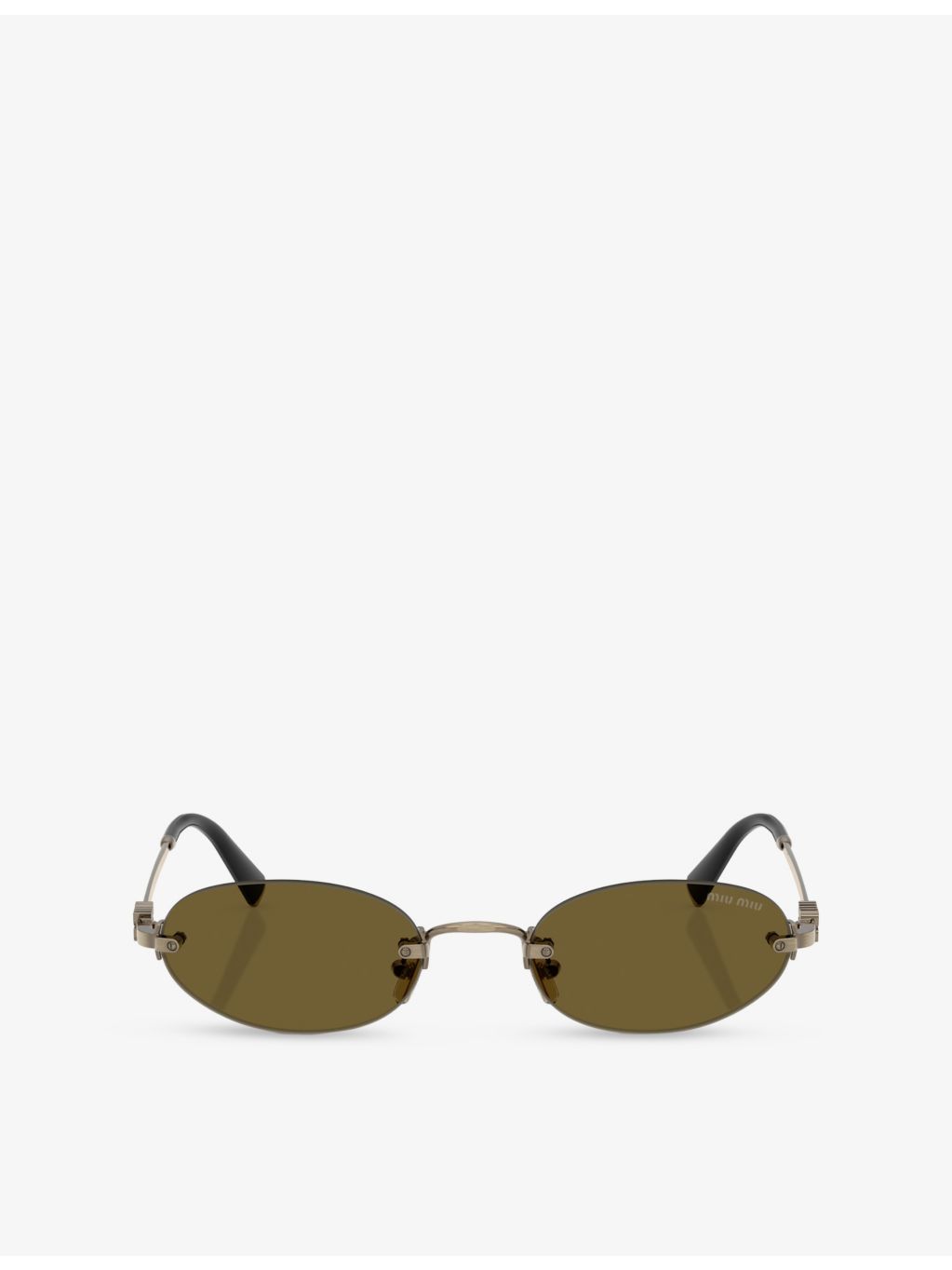 Miu Miu A54S oval metal sunglasses (British brand)