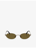 Miu Miu A54S oval metal sunglasses (British brand)