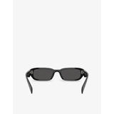 Prada PR B06S rectangle-frame acetate sunglasses, imported from the UK