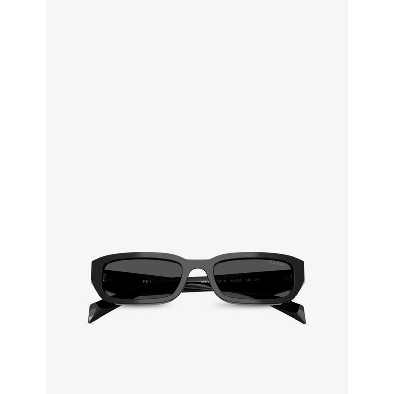 Prada PR B06S rectangle-frame acetate sunglasses, imported from the UK
