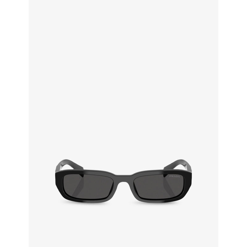 Prada PR B06S rectangle-frame acetate sunglasses, imported from the UK