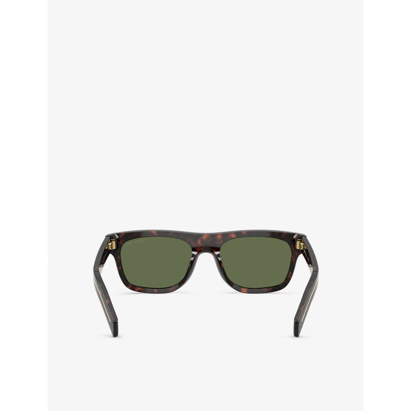 Prada PR B12S pillow-frame acetate sunglasses tortoiseshell - British product