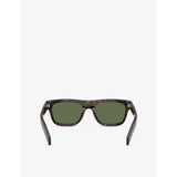 Prada PR B12S pillow-frame acetate sunglasses tortoiseshell - British product
