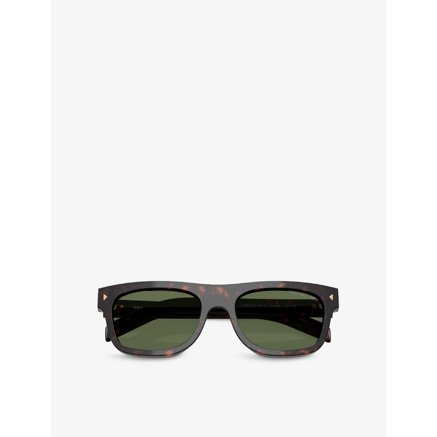 Prada PR B12S pillow-frame acetate sunglasses tortoiseshell - British product
