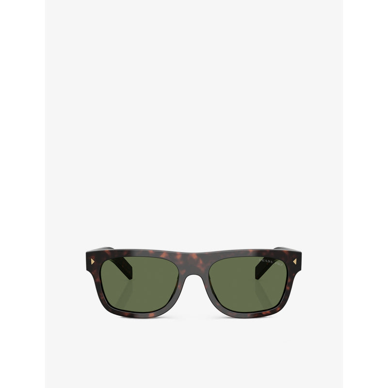 Prada PR B12S pillow-frame acetate sunglasses tortoiseshell - British product