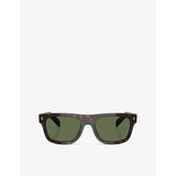 Prada PR B12S pillow-frame acetate sunglasses tortoiseshell - British product