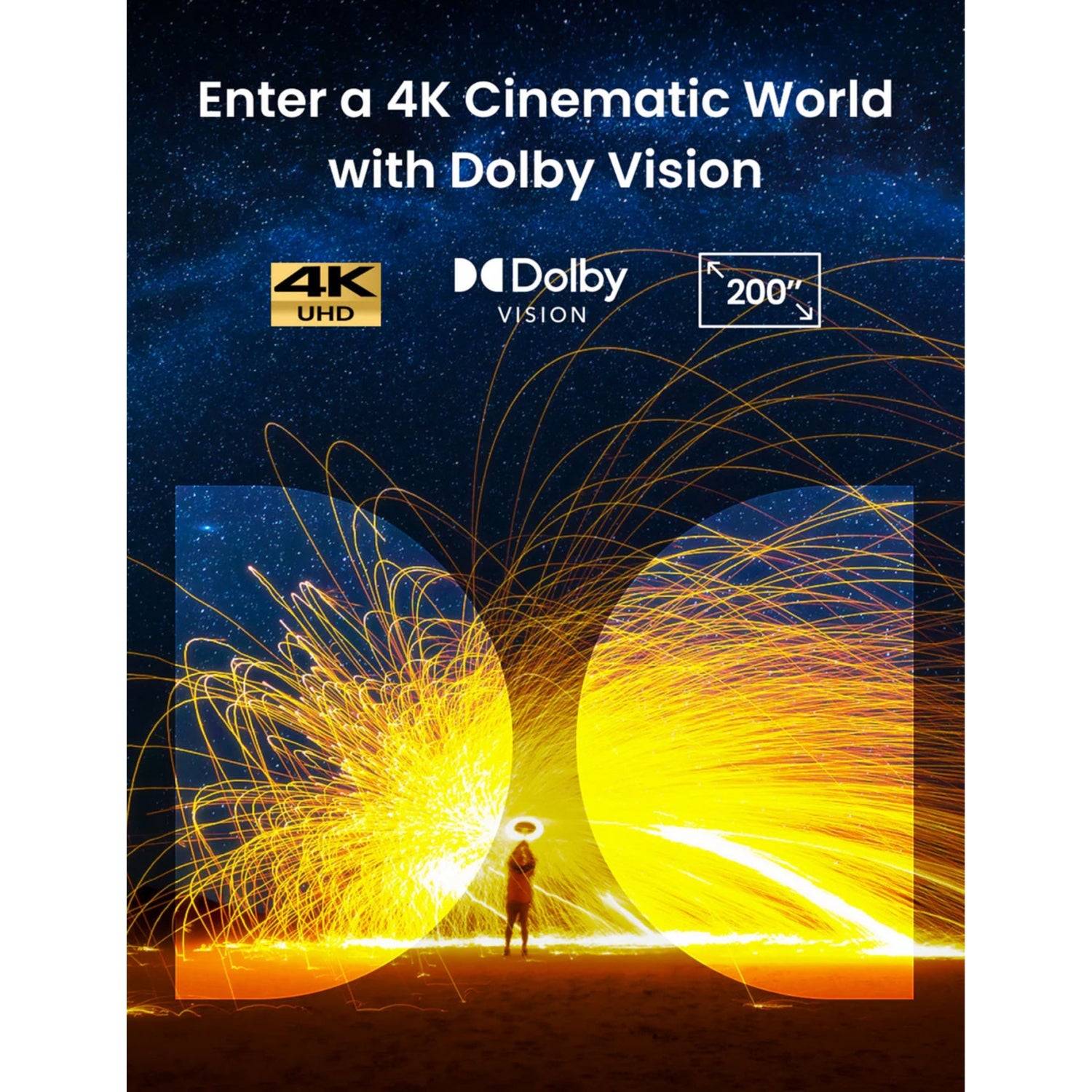 Projector Cosmos 4K SE with Dolby Vision, imported from the UK