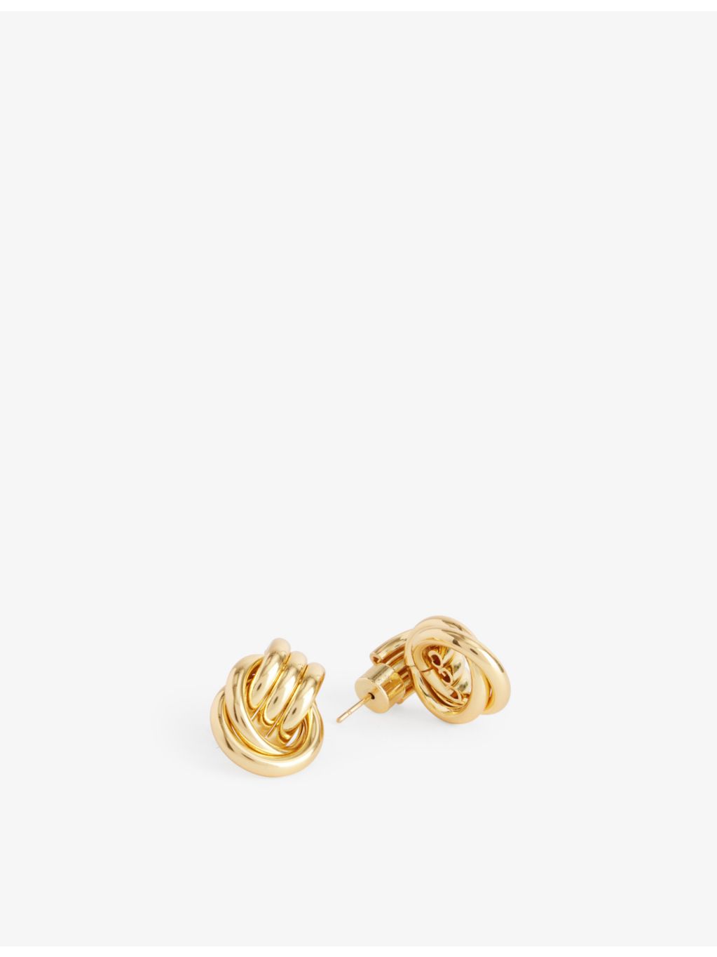 Heaven Mayhem Baby Knot gold-plated earrings - British product