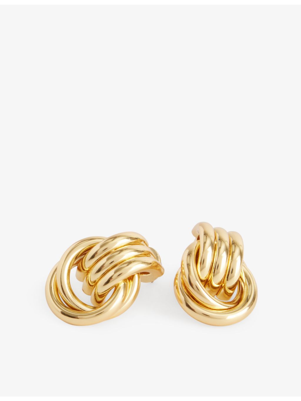 Heaven Mayhem Baby Knot gold-plated earrings - British product