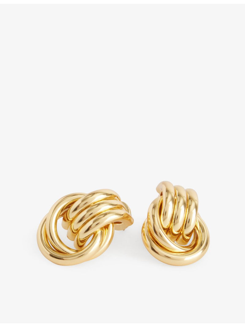 Heaven Mayhem Baby Knot gold-plated earrings - British product