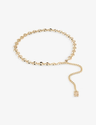 Sandro Embellished Chain Belt