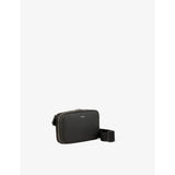 Sandro small leather bag with saffiano texture, logo embossed (British brand)