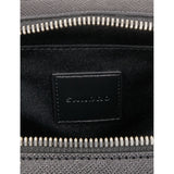 Sandro small leather bag with saffiano texture, logo embossed (British brand)