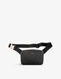 Sandro small leather bag with saffiano texture, logo embossed (British brand)