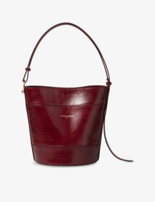 Claudie Pierlot Adjustable-Strap Leather Bucket Bag