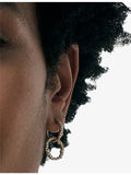 Astley Clarke 14ct yellow gold diamond hoop earrings, imported from the UK