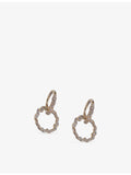 Astley Clarke 14ct yellow gold diamond hoop earrings, imported from the UK