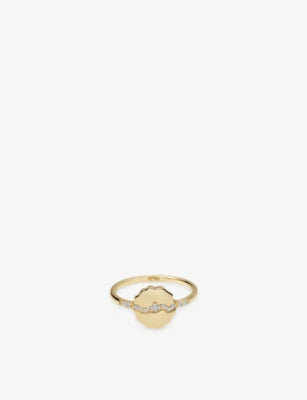 Astley Clarke Asteri 14ct Yellow-Gold And 0.074ct Lab-Diamond Ring