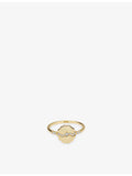 Astley Clarke yellow gold ring with lab-grown diamond, imported from the UK