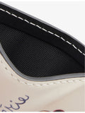 Duke + Dexter compact cherry printed leather card holder, UK version