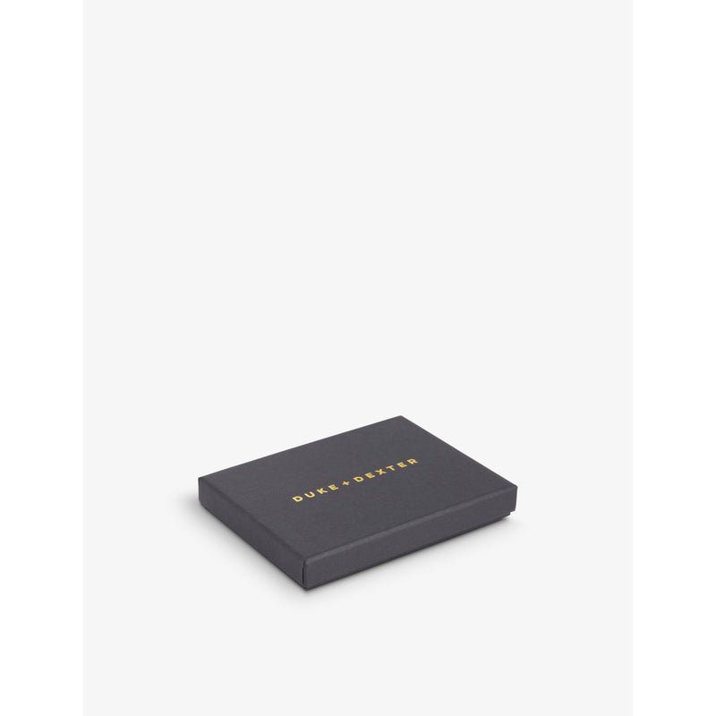 Duke + Dexter snake print leather card holder - British product