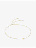 Carat London 18ct gold vermeil cubic zirconia necklace 40cm, UK version