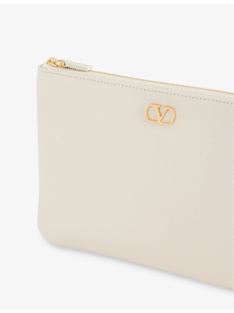 Valentino Garavani VLogo Signature leather pouch, imported from the UK