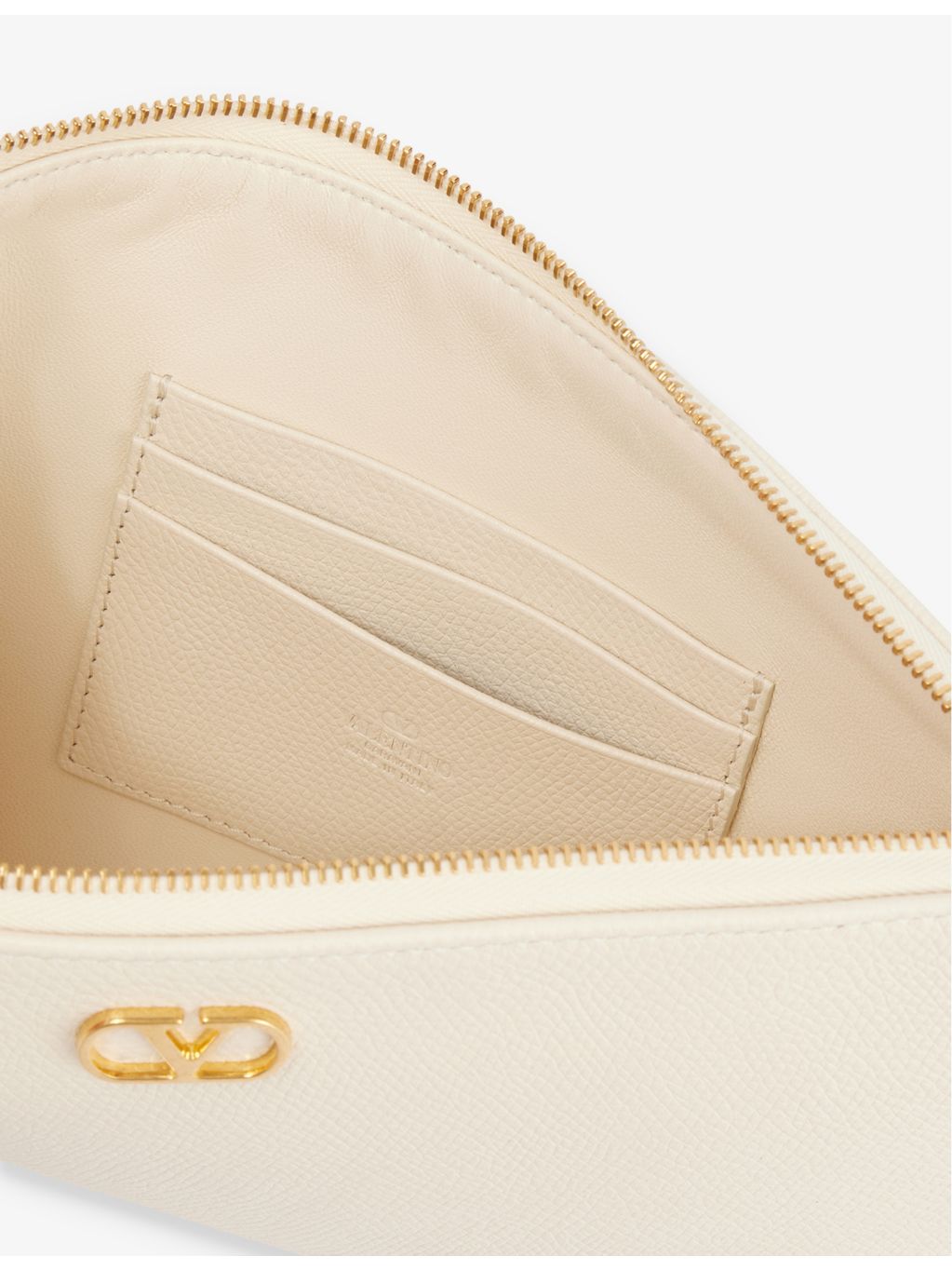 Valentino Garavani VLogo Signature leather pouch, imported from the UK