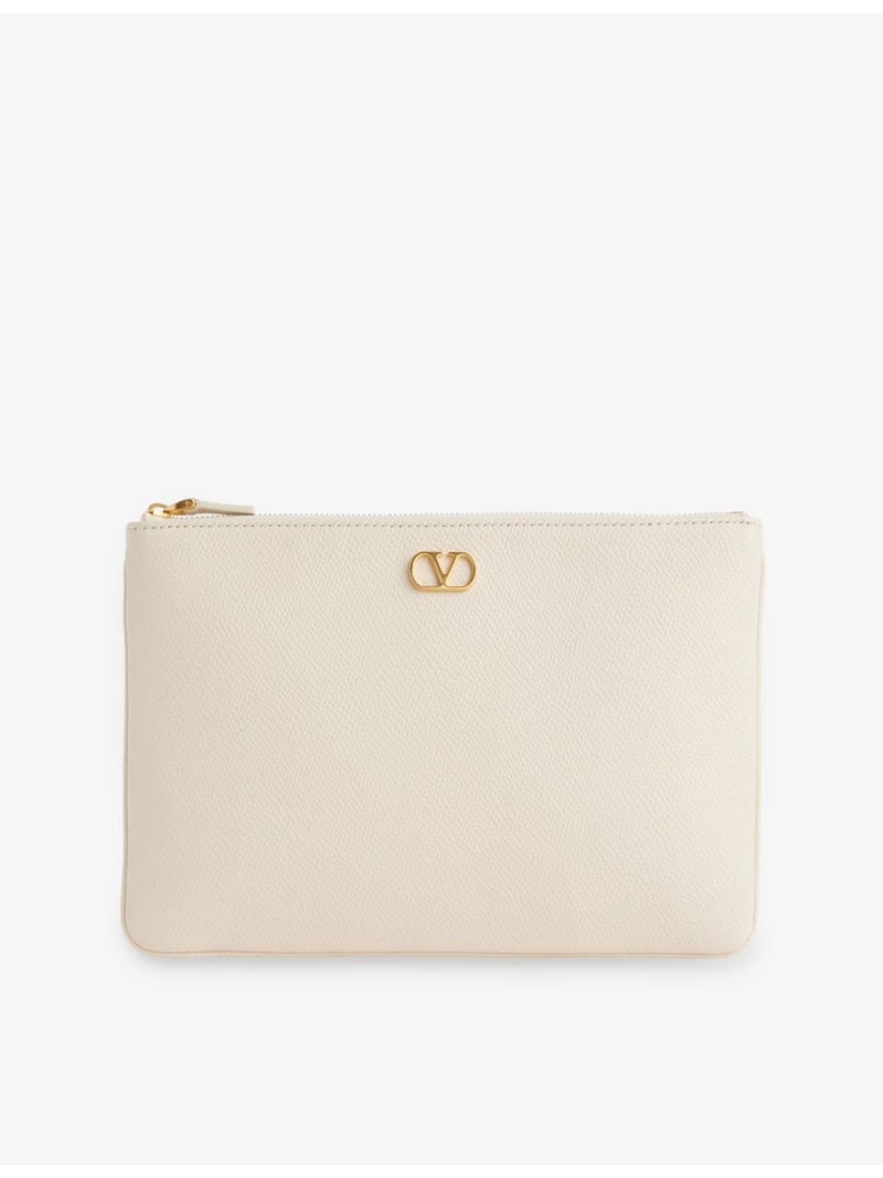 Valentino Garavani VLogo Signature leather pouch, imported from the UK