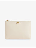Valentino Garavani VLogo Signature leather pouch, imported from the UK