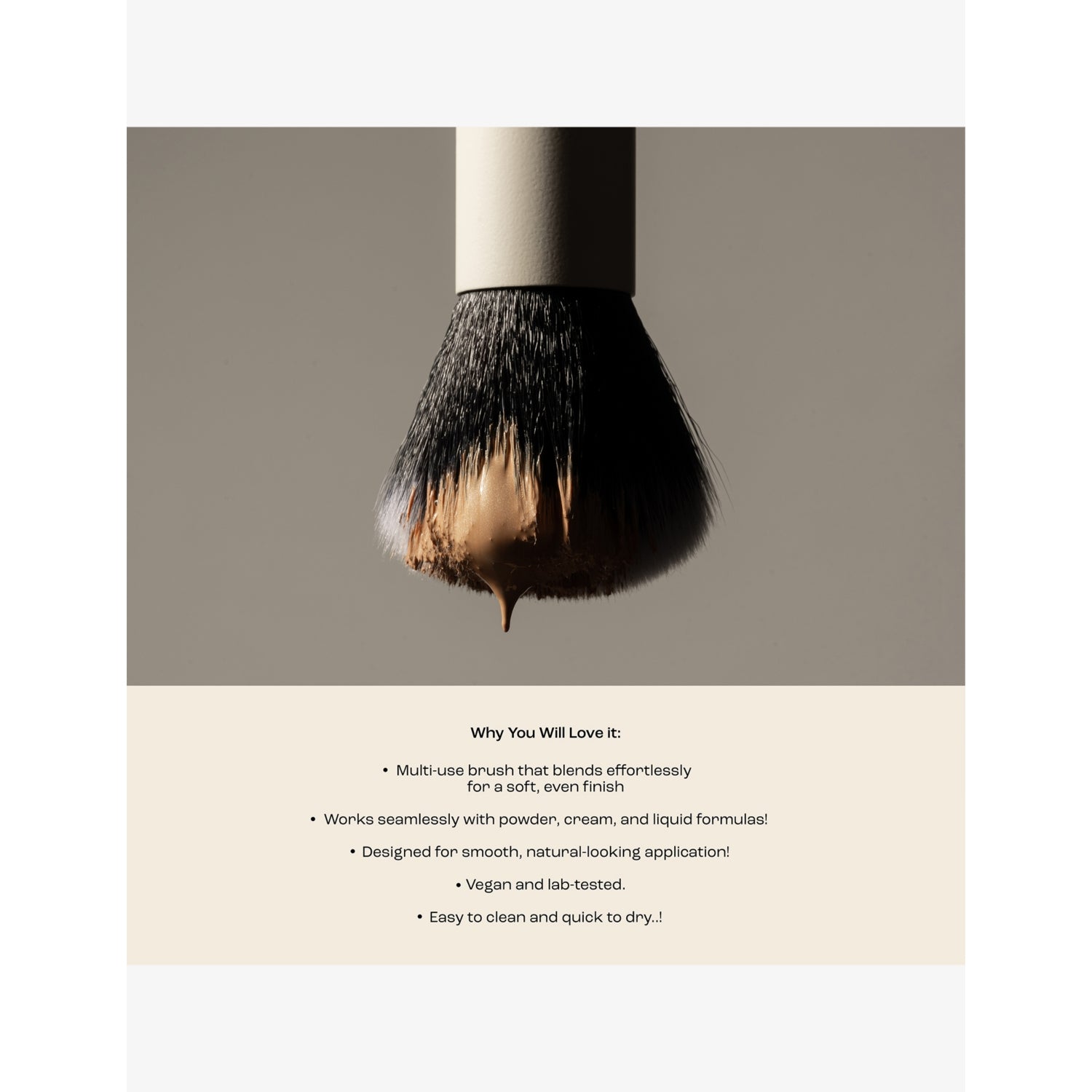 Moonglaze multi-use make-up brush 29g - British product