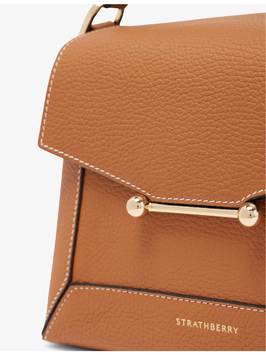 Strathberry Mosaic leather top-handle bag 23cm - British product