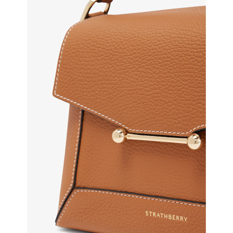 Strathberry Mosaic leather top-handle bag 23cm - British product